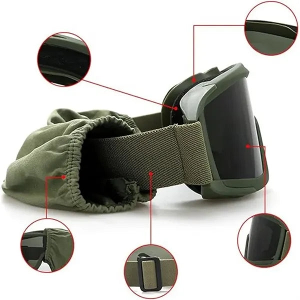 Tactical Goggles With Superior Anti Fog Feature