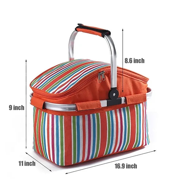 Aluminum Foil Picnic Cooler 30L Large Capacity Box