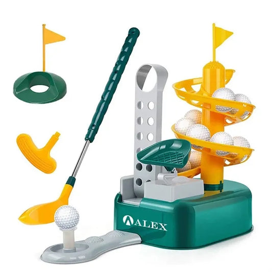 Portable Retractable Educational Kids Golf Toy Set