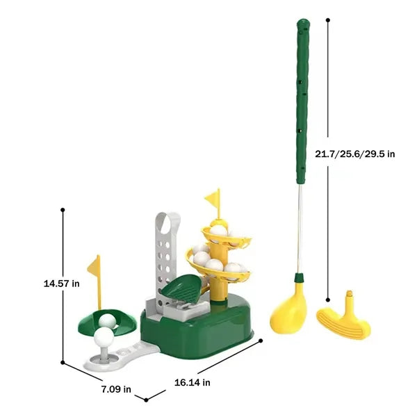 Portable Retractable Educational Kids Golf Toy Set