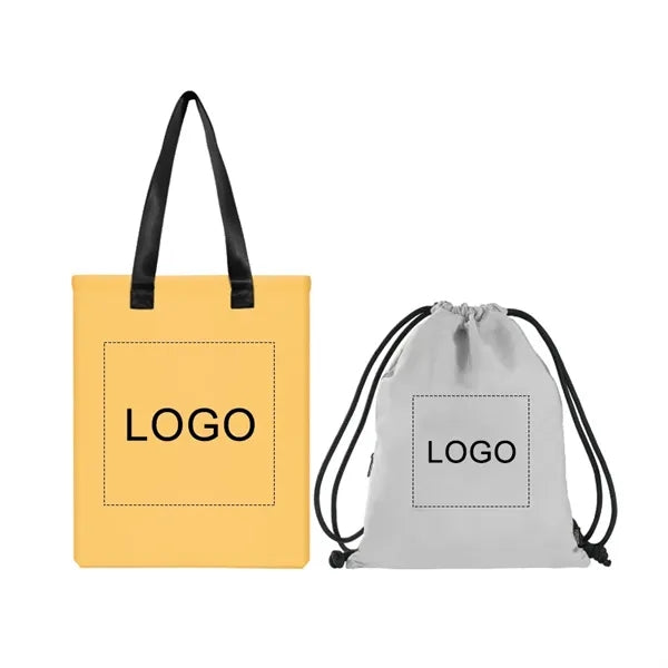 RPET Tote & Drawstring Bag Set