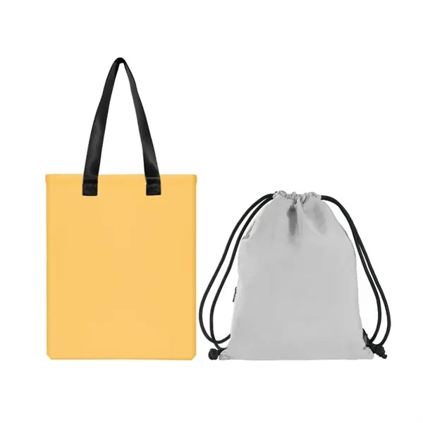RPET Tote & Drawstring Bag Set