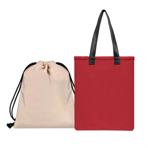RPET Tote & Drawstring Bag Set