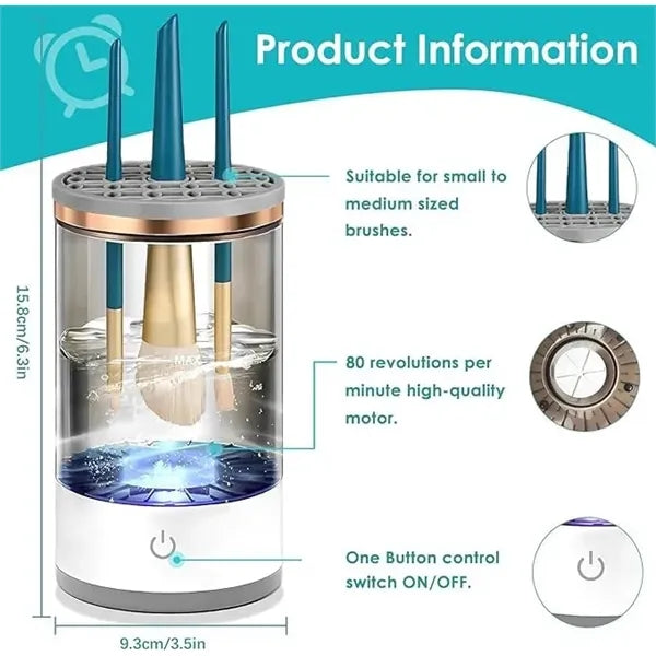 Automatic Makeup Brush Cleaner Tool