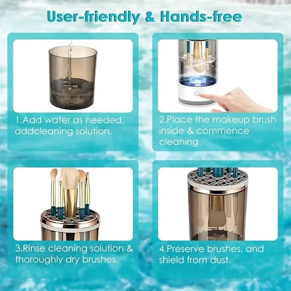 Automatic Makeup Brush Cleaner Tool
