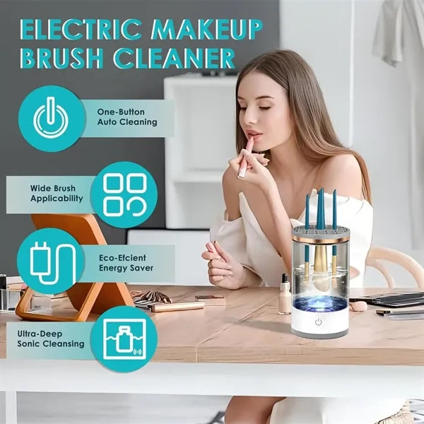Automatic Makeup Brush Cleaner Tool