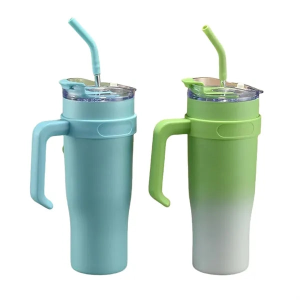 Colorful Color Simple Modern 40 oz Tumbler with Handle