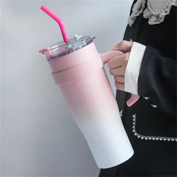 Colorful Color Simple Modern 40 oz Tumbler with Handle