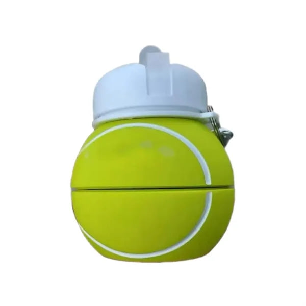 Tennis Ball-Shaped Silicone Collapsible Water Bottle
