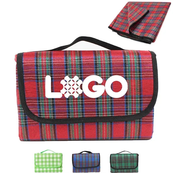 55"X71" Waterproof Sandproof Foldable Picnic Blanket Tote