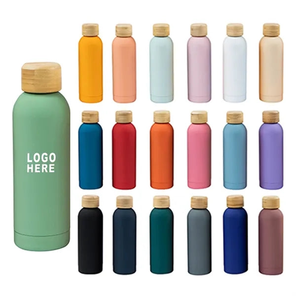 500ml Bamboo Lid Stainless Steel Vacuum Flask
