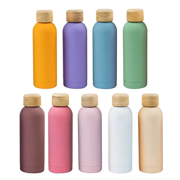 500ml Bamboo Lid Stainless Steel Vacuum Flask