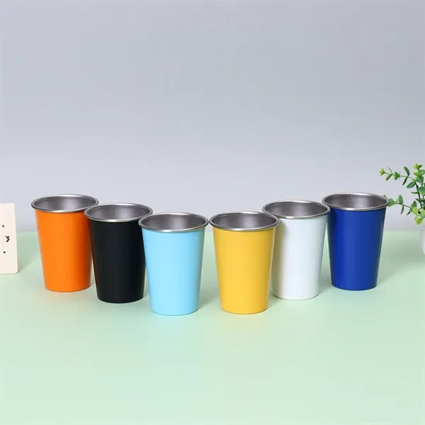 16Oz Stainless Steel Single-Layer Drinking Cup