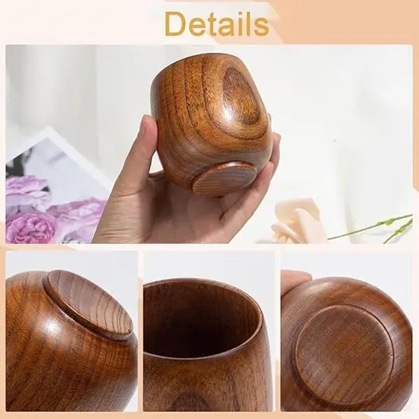 7Oz Natural Wood Classic Wine Glass