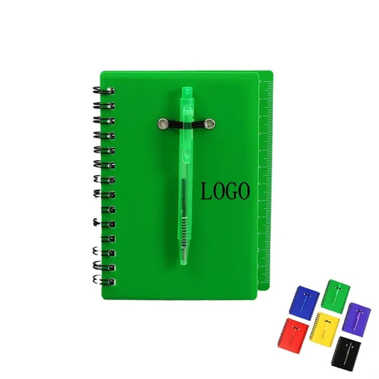 A6 Sticky Note Spiral Notebook With Pen