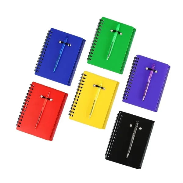 A6 Sticky Note Spiral Notebook With Pen