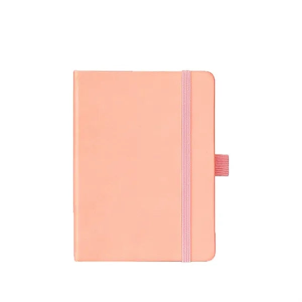 A6 PU Hard Leather Strap Notebook