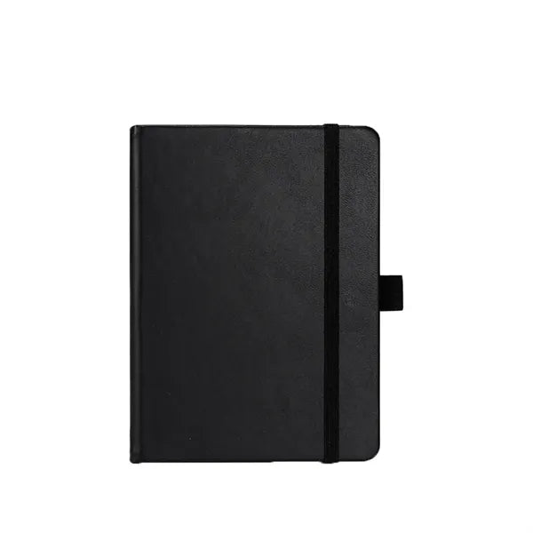 A6 PU Hard Leather Strap Notebook