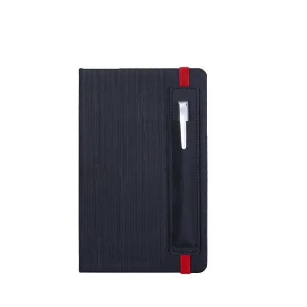 A5 PU Leather Strap Notebook Pen