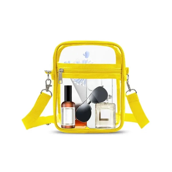 Large Transparent PVC Crossbody Bag