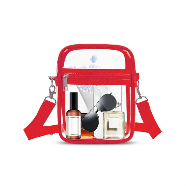 Large Transparent PVC Crossbody Bag