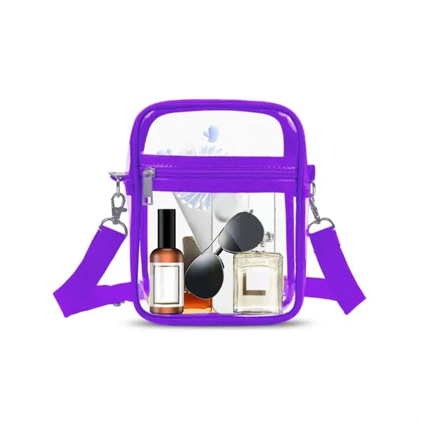 Large Transparent PVC Crossbody Bag