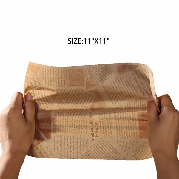 Hamburger wrapping paper