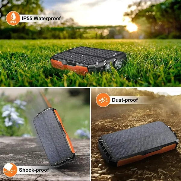 Solar Power Bank Wireless Charger 25000mAh