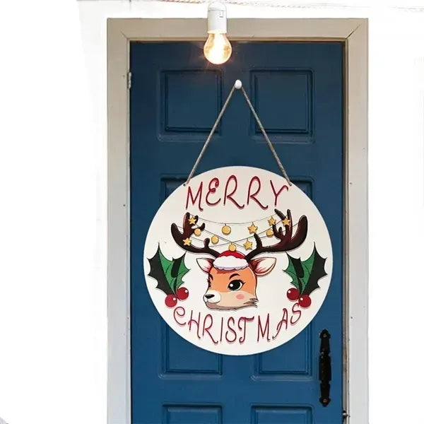 Christmas Door Sign Decoration