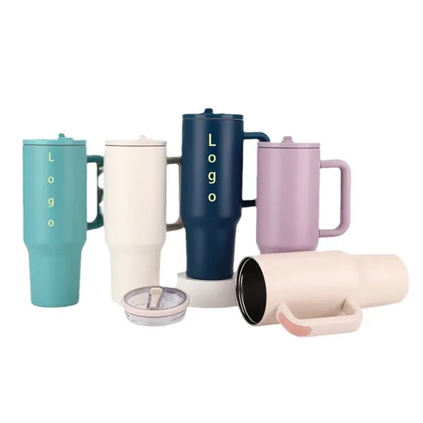 40 oz Tumbler With Handle Insulated Water Bottles Travel Cup