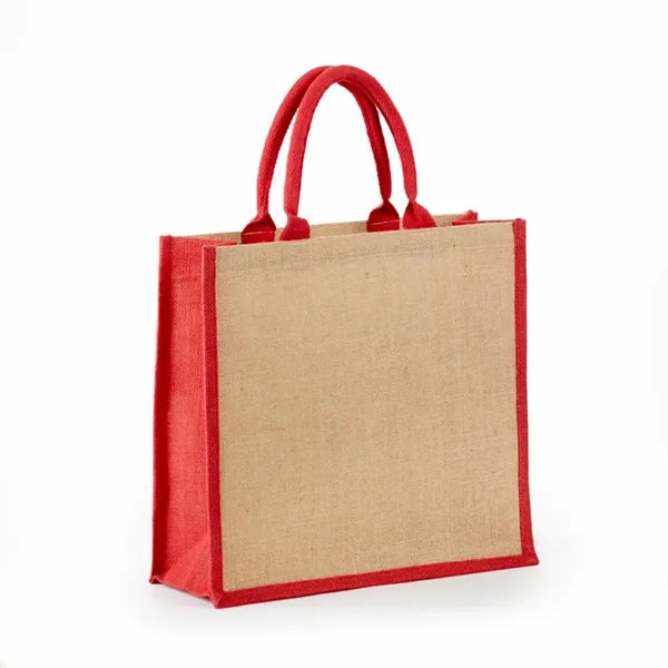 Eco-Friendly Jute Tote Bag with Rope Handles