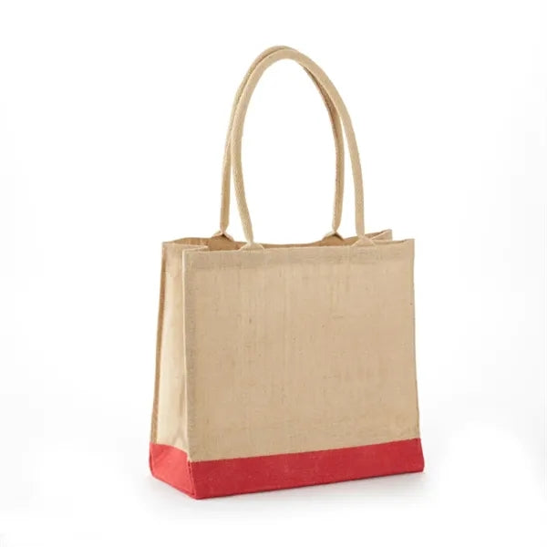 All Natural Jute Tote Bag with Rope Handles