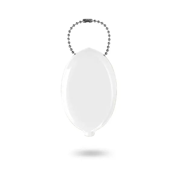 Oval Shape Coin Pouch With Keychain