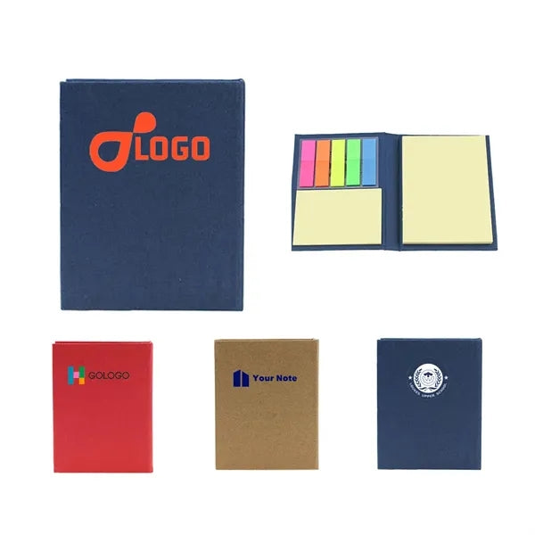 Sticky Note Pad Set W Bookmarker