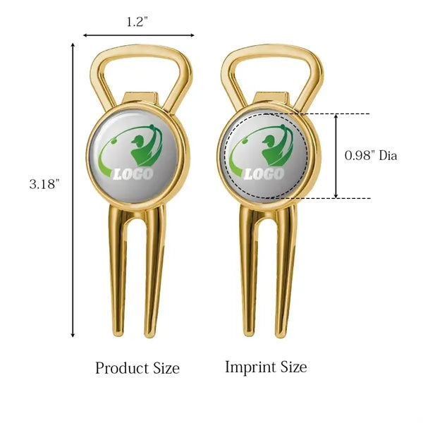Beer Bottle Opener Metal Divot Tool
