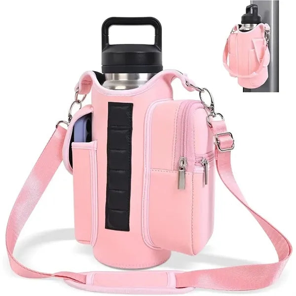 Gym Bag Water Bottle Holder Phone Pockets Built-in Magnets