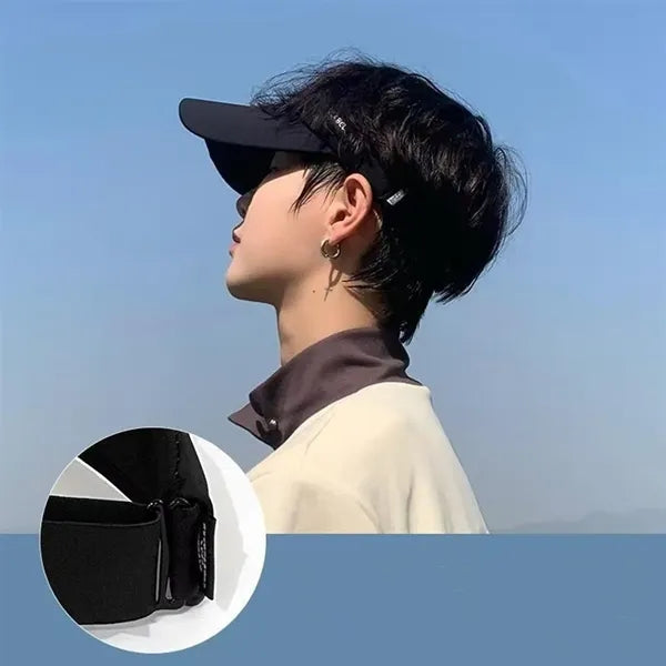Ice silk outdoor sports empty top sun hat