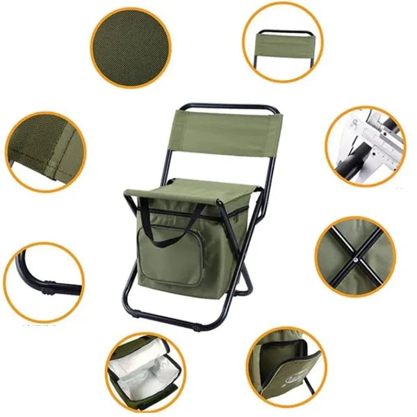 Fishing Chair with Cooler Bag