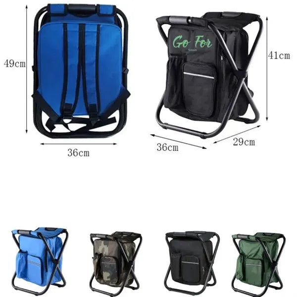 3 in 1 Backpack Stool Cooler Chair