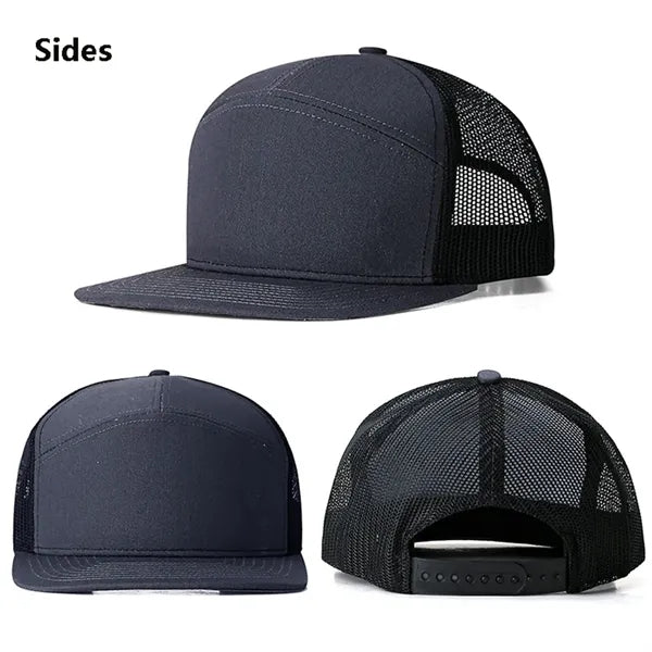 Seven-Panel Trucker Cap Mesh Back
