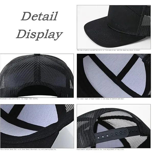 Seven-Panel Trucker Cap Mesh Back