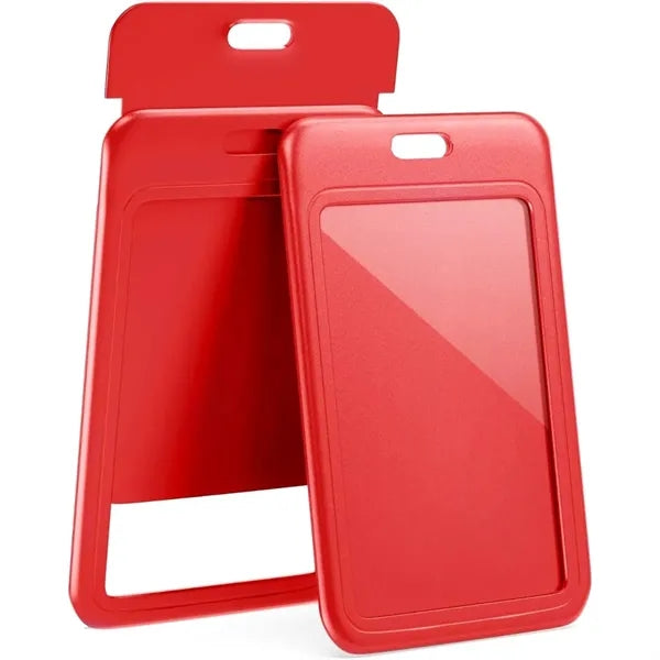 Sliding Vertical Business Exhibition ID Card Holder Lanyard