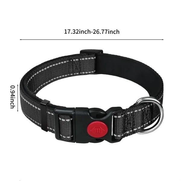 Reflective Dog Collar for Safety and Comfort