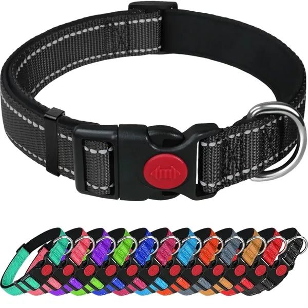 Reflective Dog Collar for Safety and Comfort
