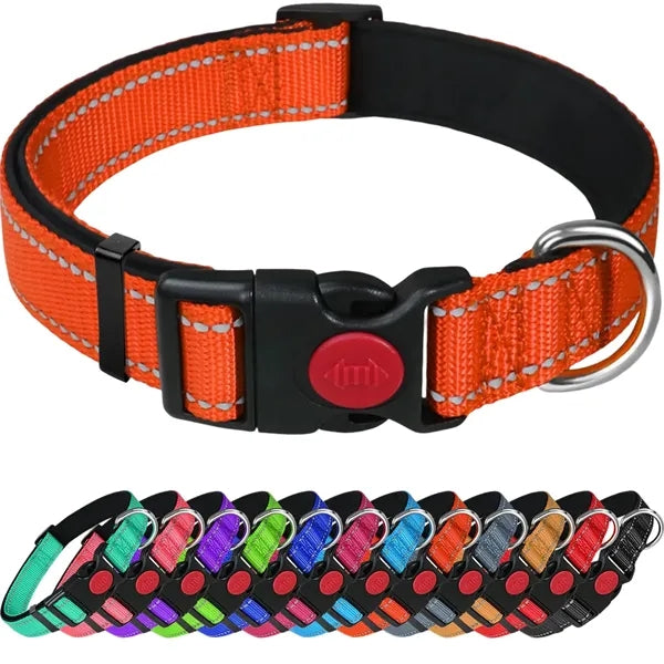 Reflective Dog Collar for Safety and Comfort