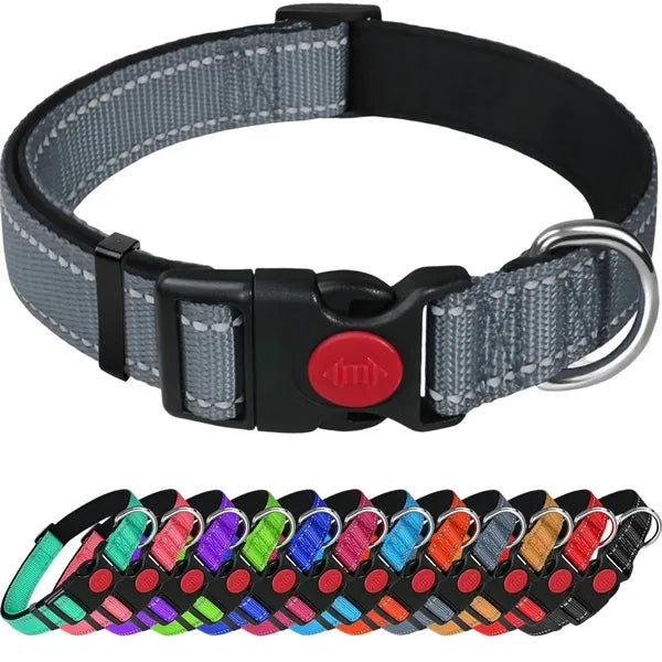 Reflective Dog Collar for Safety and Comfort