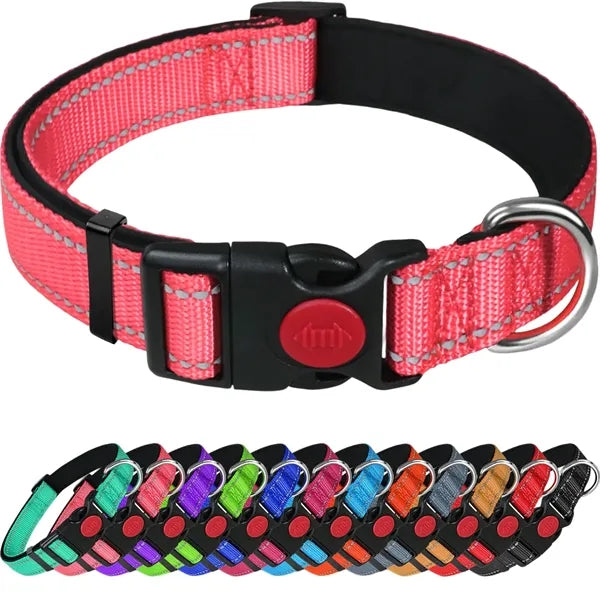 Reflective Dog Collar for Safety and Comfort