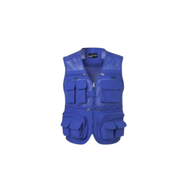 Mens Summer Outdoor Work Safari Fishing Travel Photo Vest