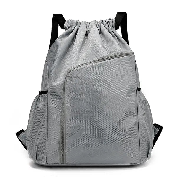 Heavy-Duty 600D Drawstring Backpack with Large Front Pocket