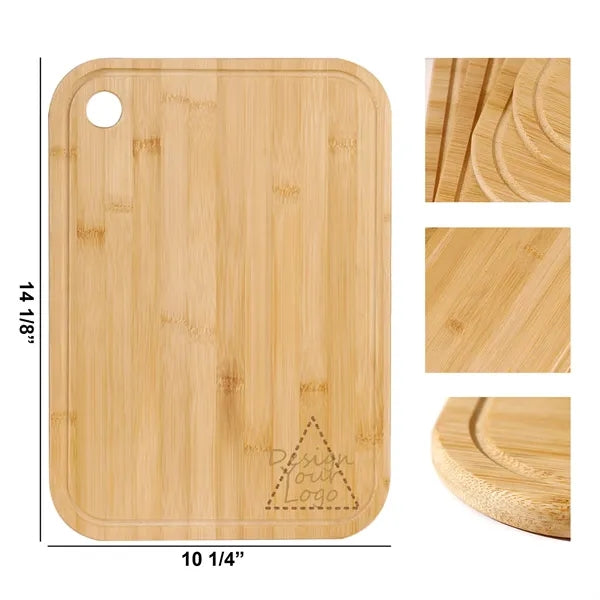 0.5" Thickness Hangable Square Bamboo Cutting Board